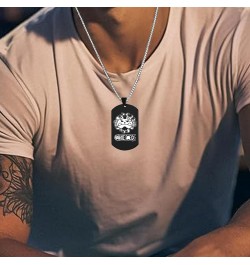 Anime One Piece Wanted Poster Pendant Necklace Titanium Steel Chain Manga Necklaces Dog Tag Jewelry Cosplay Fans Gift Jinbe $...