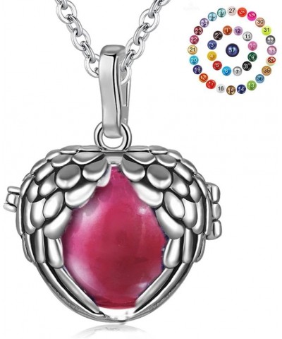 18mm Angel&wings Cage Harmony Ball Musical Pendant Angel Caller Women Necklace For Baby Jewelry Gift Style 3 $10.25 Necklaces