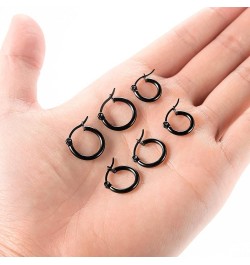 10 Pairs Silver Hoop Earrings Set for Women Surgical Steel Hoop Earrings Lightweight Hypoallergenic Tiny Small Hoops For Girl...