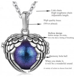 18mm Angel&wings Cage Harmony Ball Musical Pendant Angel Caller Women Necklace For Baby Jewelry Gift Style 3 $10.25 Necklaces