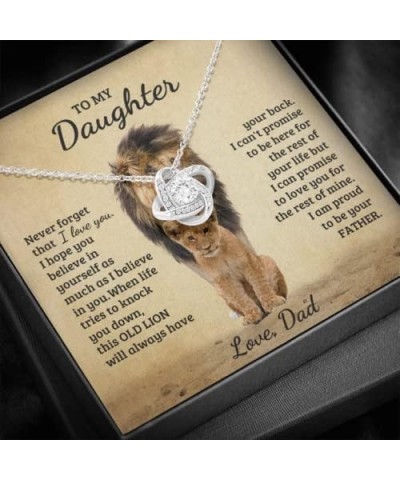 Daughter Gifts From Dad, Father Daughter Necklace, To My Daughter Lion Dad And Daughter Necklace, Father Daughter Gifts Love ...