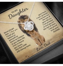 Daughter Gifts From Dad, Father Daughter Necklace, To My Daughter Lion Dad And Daughter Necklace, Father Daughter Gifts Love ...