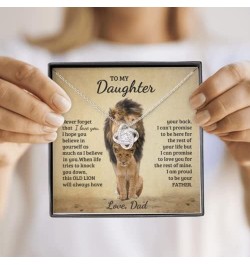 Daughter Gifts From Dad, Father Daughter Necklace, To My Daughter Lion Dad And Daughter Necklace, Father Daughter Gifts Love ...