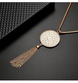 Fecsiory 12 Pcs Long Pendant Necklace for Women, Gold Bar Feather Triangle Leaf Lock Tassel Y Necklace Jewelry Set for Girls ...