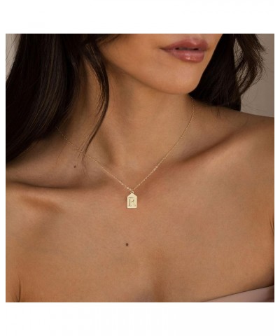 Gold Initial Necklaces for Women, 14K Gold Plated A-Z Letter Pendant Necklace Dainty Gold Necklace Cute Name Monogram Choker ...