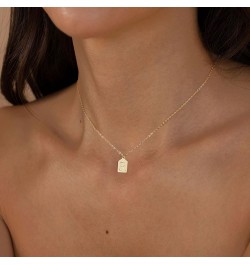 Gold Initial Necklaces for Women, 14K Gold Plated A-Z Letter Pendant Necklace Dainty Gold Necklace Cute Name Monogram Choker ...