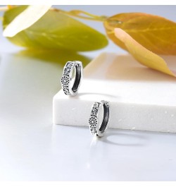 Sun Mountain Hoop Earrings 925 Sterling Silver Hypoallergenic Huggie Earrings Graduation Birthday Christmas Gifts for Men Wom...