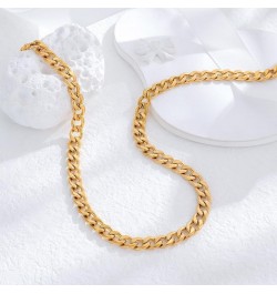 24K Gold Plated Snake Necklace for Women Chian Choker Jewery for Women Girls Stainless Steel Gold Wedding Jewelry Chain 9 $6....