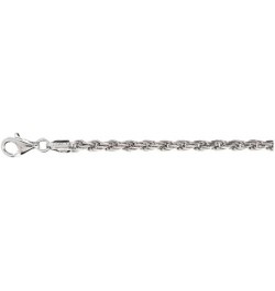 Rope 080-4MM Heavy .925 Sterling Silver Italian Link Chain 36.0 Inches $30.24 Necklaces