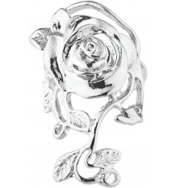 Silver Tone Roses Sterling Plated Fancy Fashionable Women Ring $8.17 Rings