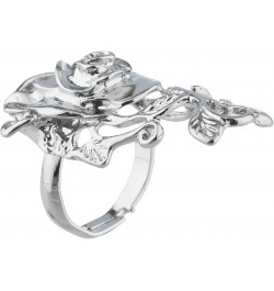 Silver Tone Roses Sterling Plated Fancy Fashionable Women Ring $8.17 Rings