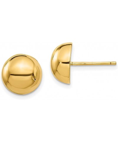 14K Yellow Gold 10mm Half Ball Stud Earrings 14K Yellow Gold - 10mm - 0.39 inch $98.24 Earrings