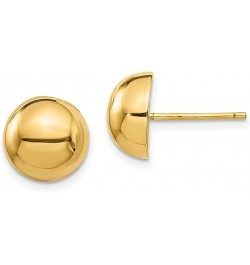 14K Yellow Gold 10mm Half Ball Stud Earrings 14K Yellow Gold - 10mm - 0.39 inch $98.24 Earrings