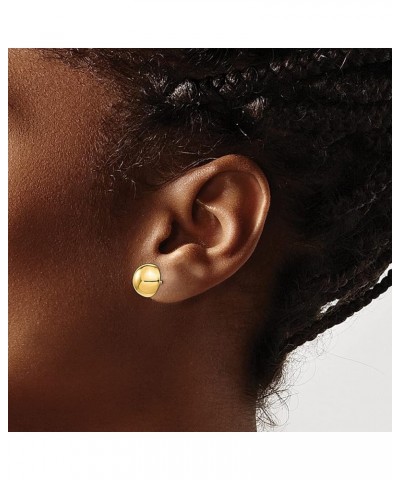 14K Yellow Gold 10mm Half Ball Stud Earrings 14K Yellow Gold - 10mm - 0.39 inch $98.24 Earrings