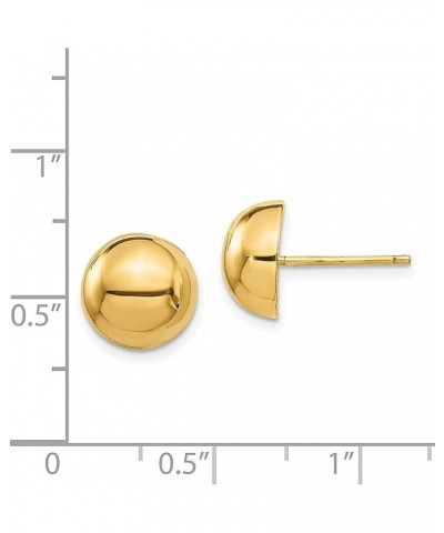 14K Yellow Gold 10mm Half Ball Stud Earrings 14K Yellow Gold - 10mm - 0.39 inch $98.24 Earrings