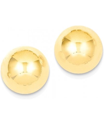 14K Yellow Gold 10mm Half Ball Stud Earrings 14K Yellow Gold - 10mm - 0.39 inch $98.24 Earrings