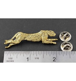 Handcrafted Big Cat Brooch and Lapel Pins - Cheetah, Leopard, Lion, Tiger, Bobcat, Lynx, Mountain Lion, Cougar - Pewter, Copp...