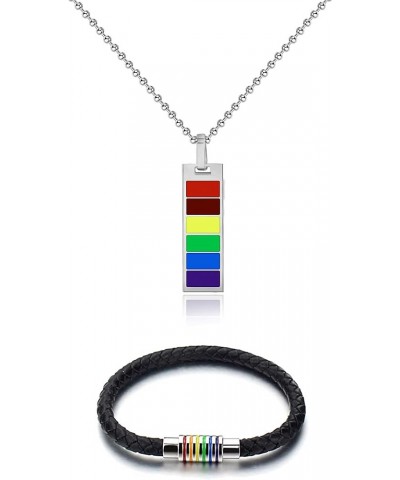 Pride Bracelets LGBT Rainbow Bracelets for Women Men LGBT Pride Braided Bracelet for Couple O:Pride Necklace Bracelet $6.09 B...