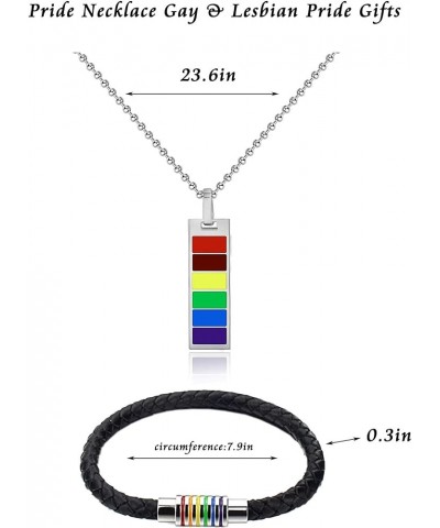 Pride Bracelets LGBT Rainbow Bracelets for Women Men LGBT Pride Braided Bracelet for Couple O:Pride Necklace Bracelet $6.09 B...