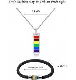 Pride Bracelets LGBT Rainbow Bracelets for Women Men LGBT Pride Braided Bracelet for Couple O:Pride Necklace Bracelet $6.09 B...