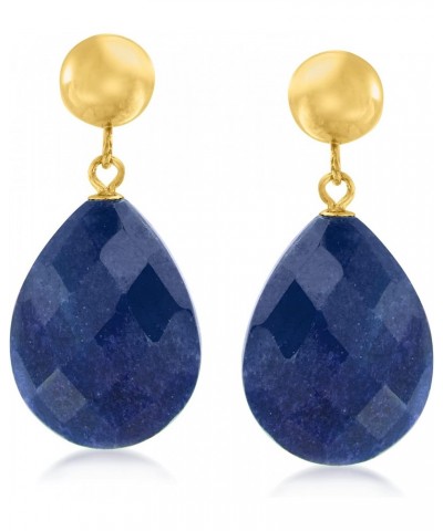 18.00 ct. t.w. Sapphire Teardrop Earrings in 14kt Yellow Gold $69.92 Earrings