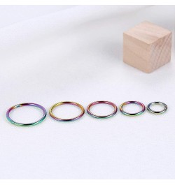 6-12Pcs 18g 20g Nose Rings for Women Men 316L Surgical Steel 16g Septum Ring Cute Tiny Cartilage Helix Conch Daith Tragus Ear...