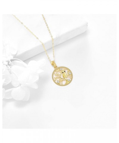 14k Gold Tree of Life/Music Note/Sun Moon/Compass Necklace Tree of Life Jewelry Gifts for Women Girls Owl $95.55 Necklaces