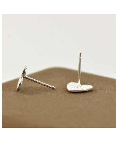 Broken Heart Stud Earrings 925 Sterling Silver Post Back Ear Studs $7.00 Earrings