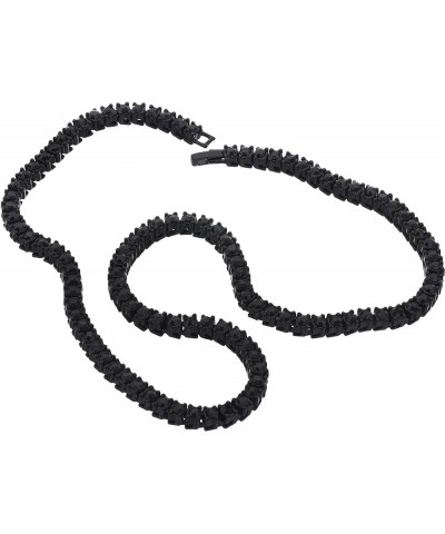 Black Plated Tennis Stone Chain Necklace 16" / 18" / 20" / 22" / 24 18 inch $9.51 Necklaces