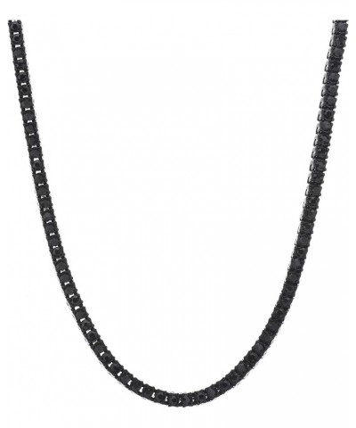 Black Plated Tennis Stone Chain Necklace 16" / 18" / 20" / 22" / 24 18 inch $9.51 Necklaces