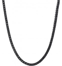 Black Plated Tennis Stone Chain Necklace 16" / 18" / 20" / 22" / 24 18 inch $9.51 Necklaces