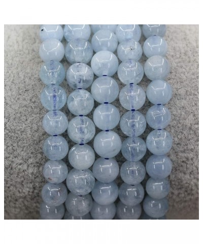 Handmade Gem Semi Precious Gemstone 6mm Round Beads Stretch Bracelet 7" Unisex A Grade Aquamarine $9.71 Bracelets