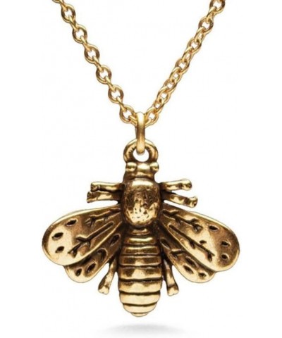 Napoleonic Bee Peandant Necklace - Antique Gold Plated $19.20 Necklaces