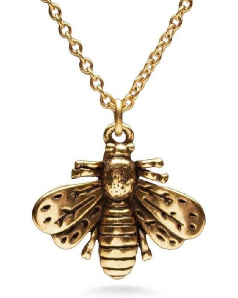 Napoleonic Bee Peandant Necklace - Antique Gold Plated $19.20 Necklaces