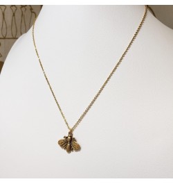 Napoleonic Bee Peandant Necklace - Antique Gold Plated $19.20 Necklaces