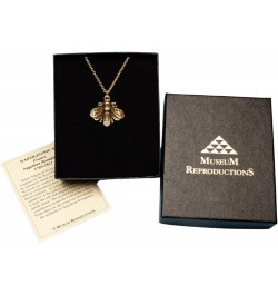 Napoleonic Bee Peandant Necklace - Antique Gold Plated $19.20 Necklaces