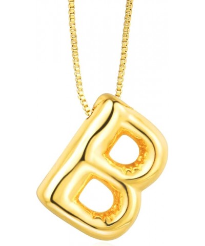 Womens Fashion Initial Necklace, Dainty Letter Necklace Gold Pendant Necklace for Women Girls Trendy B Gold $7.94 Necklaces