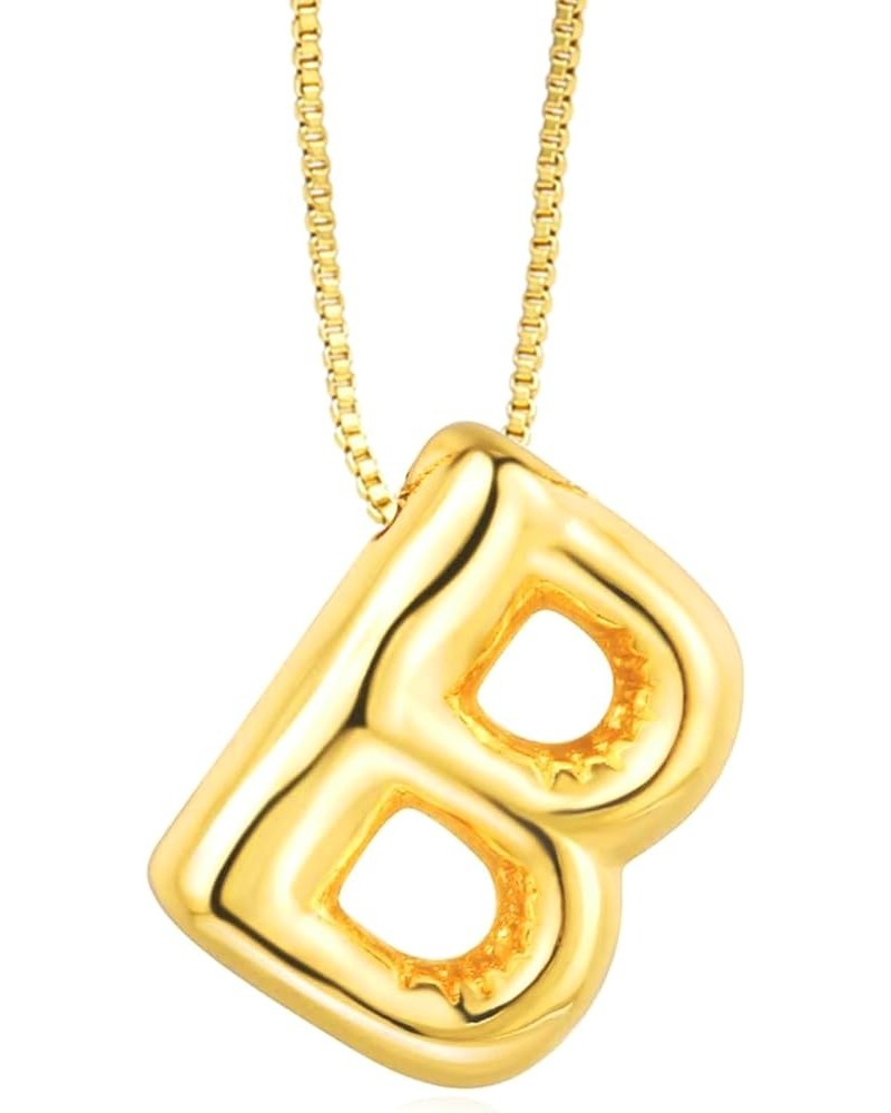 Womens Fashion Initial Necklace, Dainty Letter Necklace Gold Pendant Necklace for Women Girls Trendy B Gold $7.94 Necklaces