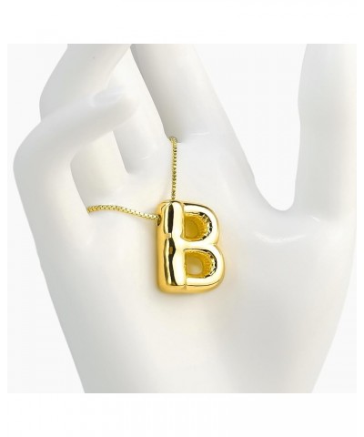 Womens Fashion Initial Necklace, Dainty Letter Necklace Gold Pendant Necklace for Women Girls Trendy B Gold $7.94 Necklaces