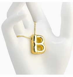 Womens Fashion Initial Necklace, Dainty Letter Necklace Gold Pendant Necklace for Women Girls Trendy B Gold $7.94 Necklaces