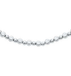 Delicate Sturdy Simple 1.5-3MM Oval & Round Multi Stand Station Bead Ball Chain Anklet Ankle Bracelet For Women Teens .925 St...