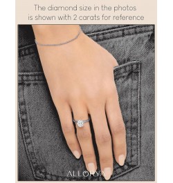 Oval Lab Grown White Diamond Classic Single Stone Engagement Ring for Women in 925 Sterling Silver 5 0.25 Carat $83.11 Rings