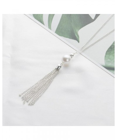 Long Necklaces for Women - Fashion Pendant Necklace Jewelry, Silver Gold Bar Feather Circle Leaf Tassel Y Necklace Jewelry fo...