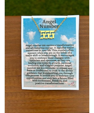 Angel Number Necklace Gold or Silver 111 222 333 444 555 666 777 888 999 555 Gold $11.26 Necklaces