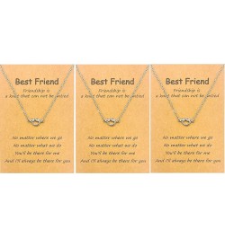 Friendship Necklace for 3 Matching  Best Friend Necklaces Forever Gifts for Women Teen Girls Sister(Stainless steel/18k Gold ...