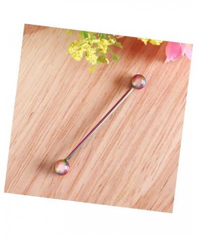 for Extra Bar Forward Bone Earring Studs Cartilage Stainless Long Red Barbell Jewelry Allergy Steel Industrial Earrings Pierc...