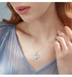 10K 14K 18K Solid White Gold/Plated Gold Locket Cameo Initial Heart Locket Necklace That Holds Pictures Personalized Photo Lo...