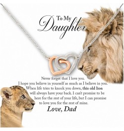 Valentines Day Gifts For Daughter From Dad, Womens Valentines Gifts, Daughter Necklace Gifts, Birthday Gifts For Women, Jewel...