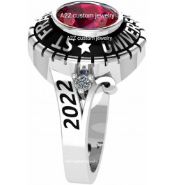 fully customized Girl Ladies Women's fashion class ring for high school, college, university, academy of 2022, 2023, 2024, 20...