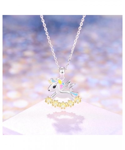 Cute Animal Pendant Necklace for Women Teen Girls : 925 Sterling Silver Koala/Unicorn/Flamingo/Lion/Sloth/Squirrel/Elephant N...